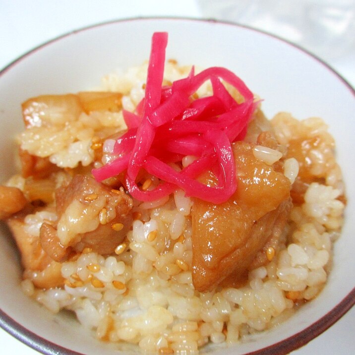 鶏肉と玉ねぎの混ぜご飯